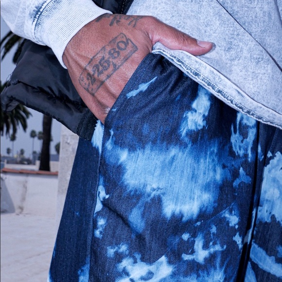 StudioBlueLA Bleached Denim Pants - Picture 3 of 4